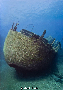 Condesita off Tenerife view of the stern. Wreck was broke... by Mark Dobson 